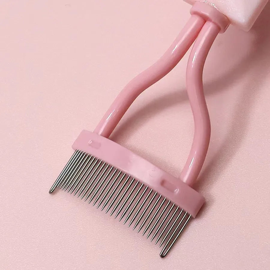 Foldable Steel Pin Eyelash Comb