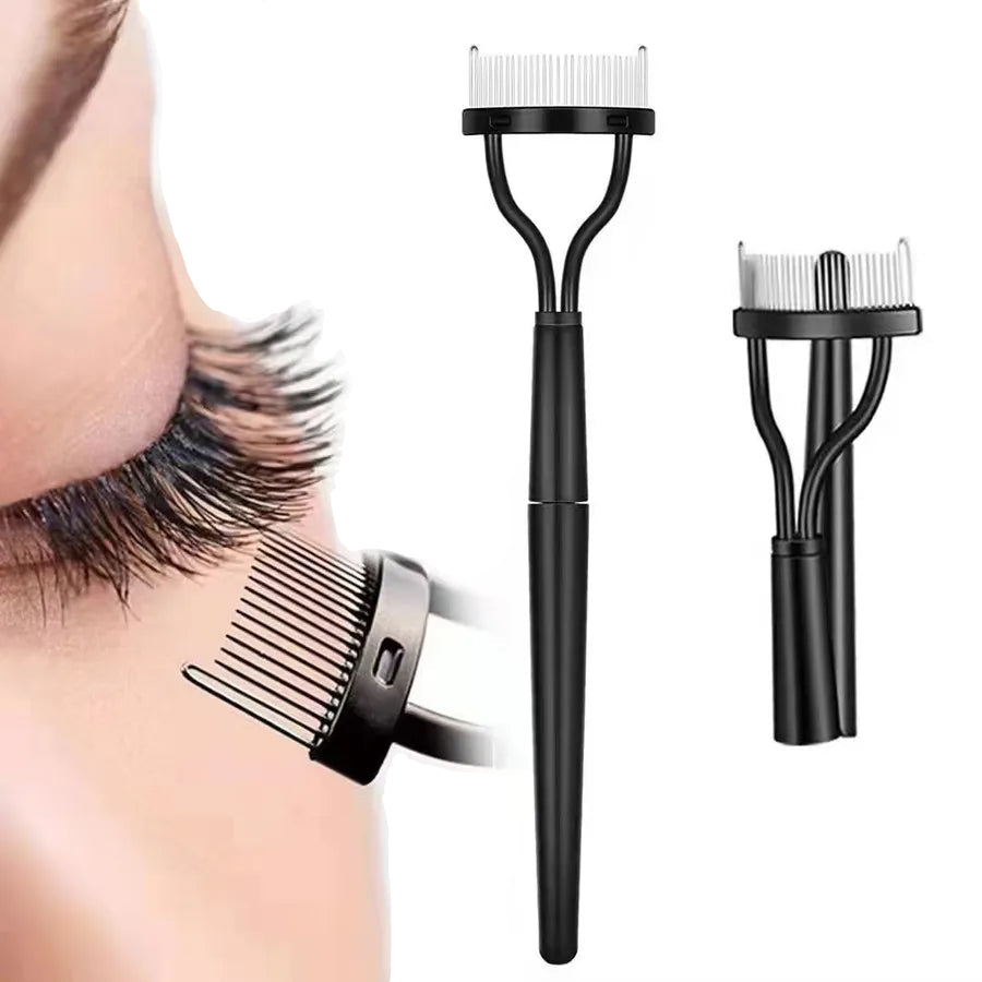Foldable Steel Pin Eyelash Comb